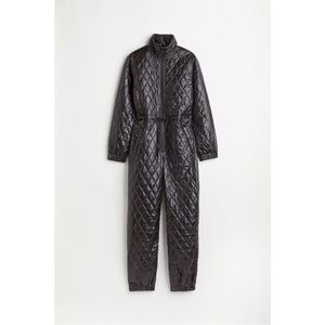 H&M Waterproof Black Quilted Snowsuit Ski Suit